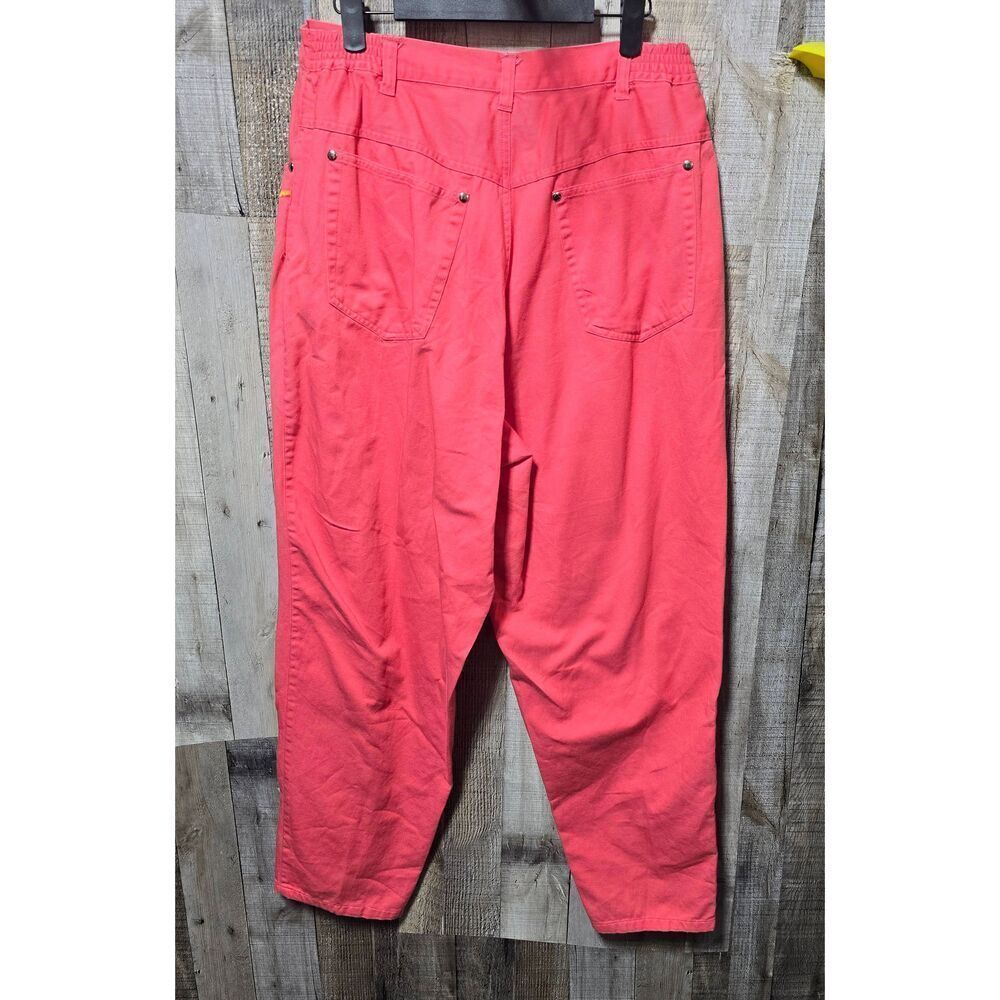 I.B. Diffusion Vintage 90s Pink Embroidered High Rise Mom Jeans Retro Cowgirl - Picture 3 of 4